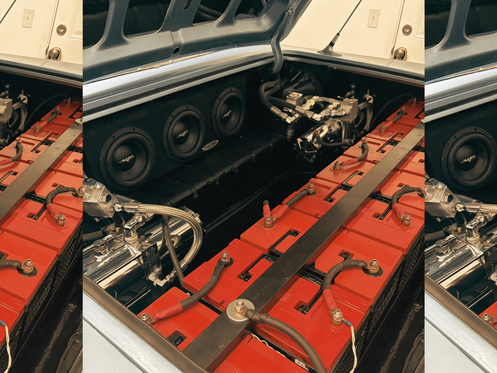 1964 Chevy Impala SS Ragtop Trunk with Hydraulic Batteries and Subwoofers