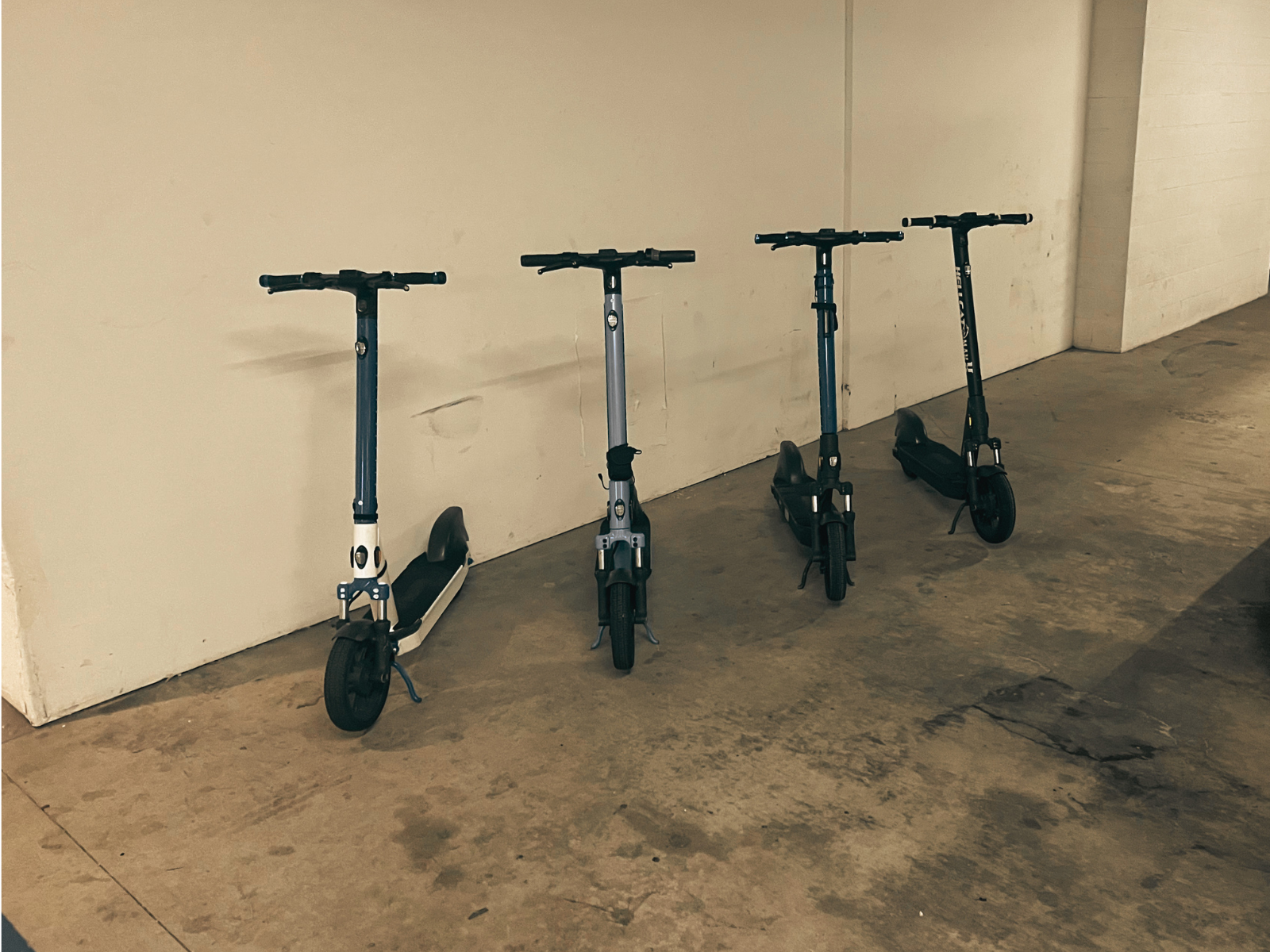 Scooters in the garage